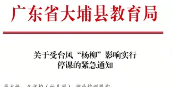 紧急通知！大埔全县停课